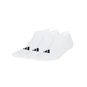 Kit Meias adidas Invisível No-Show Sportswear Malha Elástica 3 Pares - Adulto