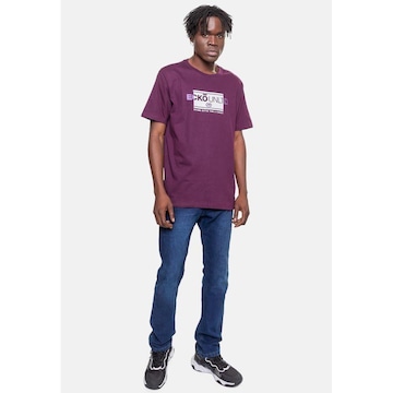 Camiseta Ecko Masculina Elevate Brand Vinho Arrocheado - Ecko - Masculino