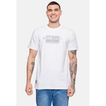 Camiseta Ecko Masculina Elevate Brand Off White - Ecko - Masculino