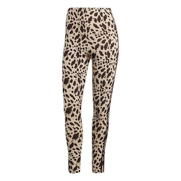 Caça Legging adidas Essentials Três Listras Animal Print - Feminina