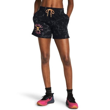 Shorts Under Armour Project Rock Underground Terry - Feminino