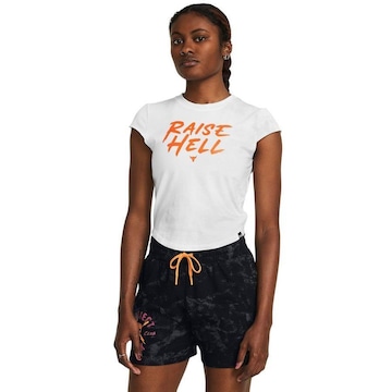 Cropped Under Armour Treino Project Rock Underground - Feminino