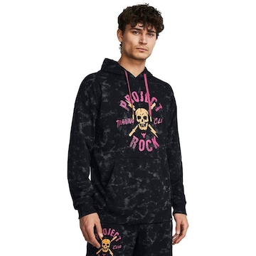 Blusão de Moletom Under Armour Project Rock Aop Rival Terry - Masculino