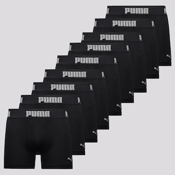 Kit Cueca Boxer Puma Seamless - 9 Unidades - Masculino