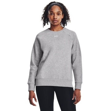 Blusão de Moletom sem Capuz Under Armour Rival Fleece Crew - Feminino