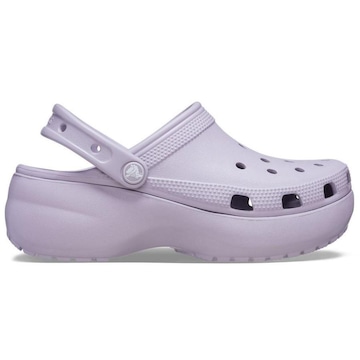 Sandália Crocs Classic Platform Clog W Mauve Mist - Feminino