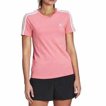 Camiseta adidas M/C 3 Stripes - Feminina