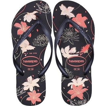 Chinelo de Dedo Havaianas Slim Organic 2 Floral - Feminino