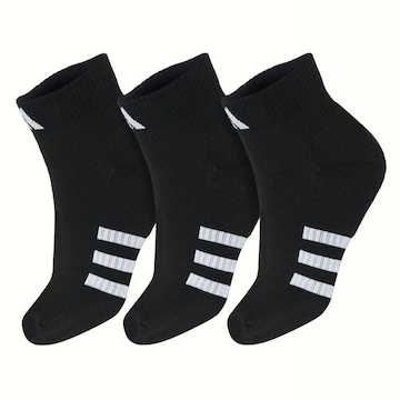 Meia Cano Médio adidas Performance 38 ao 40 - Pack Com 3 Pares - Unissex