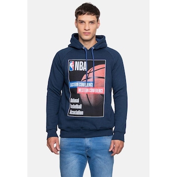 Blusão de Moletom com Capuz Nba Raglan Cover - Masculino