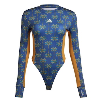 Body Manga Longa Leotard adidas X Farm Rio - adidas - Mulher