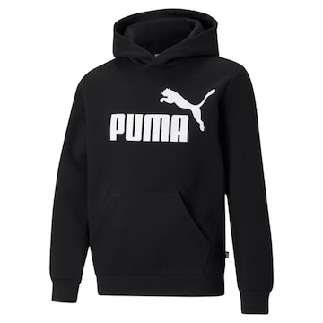 Blusão de Moletom com Capuz Puma Essentials Big Logo Fleece - Infantil