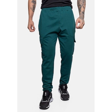 Calça de Moletom Hd Cargo Teal - Masculina