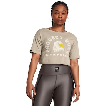 Cropped Under Armour Project Rock Balance Graphic - Feminino