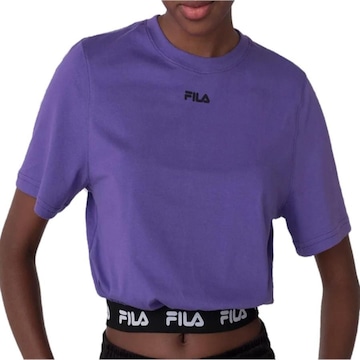 Camiseta Cropped Fila Elastic - Feminina