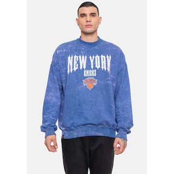 Blusão de Moletom com Capuz Nba Gothic Team New York Knicks - Masculino