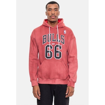 Blusão de Moletom com Capuz Nba Marblend Chicago Bulls - Masculino