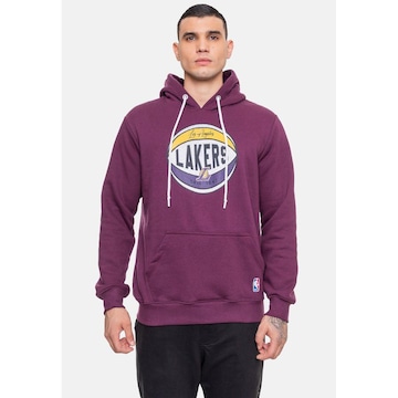 Blusão de Moletom com Capuz Nba Basketball Los Angeles Lakers - Masculino