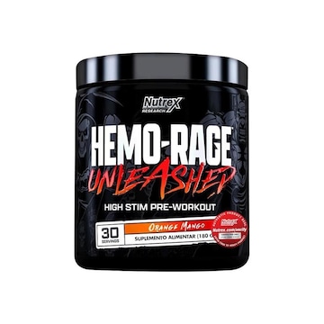 Pré-Treino Ultra-Concentrado Alta Estimulação Hard Core Hemo-Rage 180G - Nutrex Research