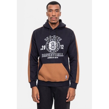 Blusão de Moletom com Capuz Nba Team Town Brooklyn Nets - Masculino