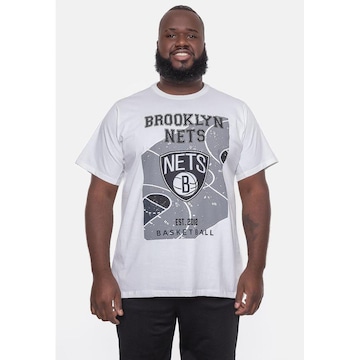 Camiseta Nba Plus Size Backcourt Brooklyn Nets - Masculina