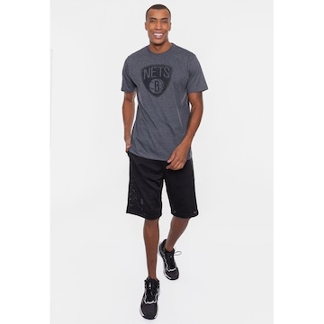 Camiseta Nba Velvet Logo Brooklyn Nets - Masculina