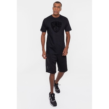 Camiseta Nba Velvet Logo Brooklyn Nets - Masculina