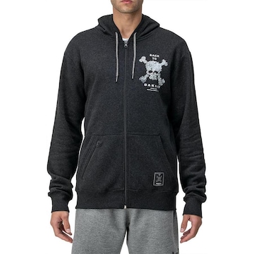 Blusão de Moletom com Capuz Oakley Aberto Back To Skull Wt24 - Masculino