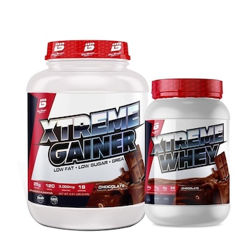 Kit Xtreme Hiper Calórico Gainer 3Kg + Whey Protein 900G - Bio Sport Usa