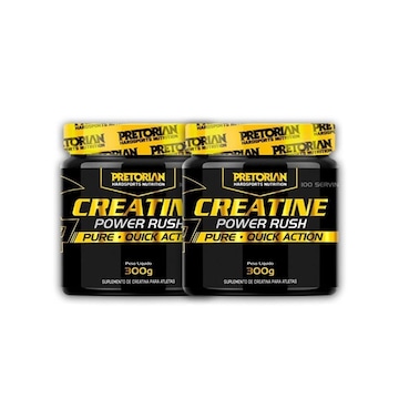 Kit 2 Creatina Power Rush 300G Pretorian