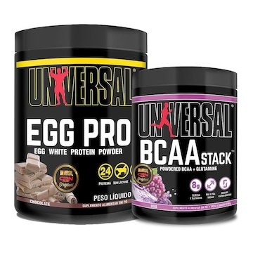 Kit Egg Pro 454g + Bcaa Stack 250g - Universal