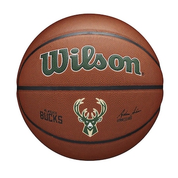 Bola de Basquete Wilson Brasil  Nba Team Alliance Milwaukee Bucks N7