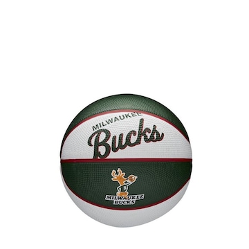 Bola de Basquete Wilson Brasil Nba Team Retro Mini Milwaukee Bucks