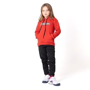 Blusão de Moletom com Capuz Wilson Bold Hoodie - Infantil