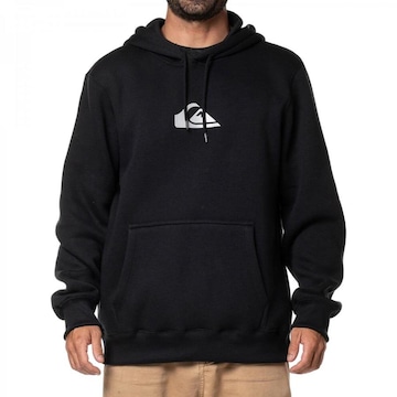 Blusão de Moletom com Capuz Quiksilver Fech Metal Comp Logo 305G - Masculino