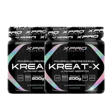 Kreat Creatina Monohydrate Xpro Nutrition 200Gr - 2 Unidades