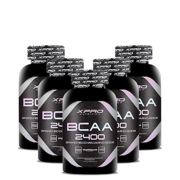 Kit 5X Bcaa 2400 60 Cáps - Xpro Nutrition