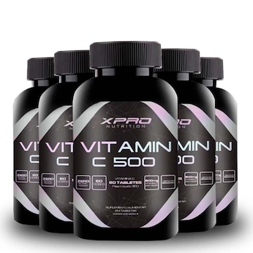 Kit 5X Vitamina C 500Mg 60 Cáps - Xpro Nutrition