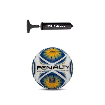 Bola de Futebol de Campo Penalty Copa do Nordeste Asa Branca Ecoknit Xxiii + Bomba de Ar