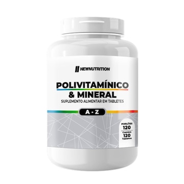 Polivitamínico E Mineral De A-Z 120 Tabletes - Newnutrition