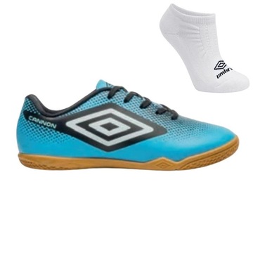 Kit Chuteira Futsal Umbro Cannon Jr e Meia - Infantil