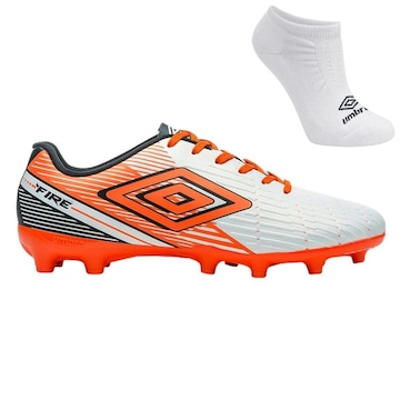 Chuteira de Campo Umbro Fire + Par de Meia - Adulto