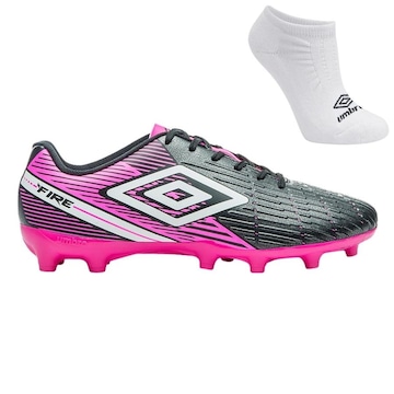 Chuteira de Campo Umbro Fire + Par de Meia - Adulto