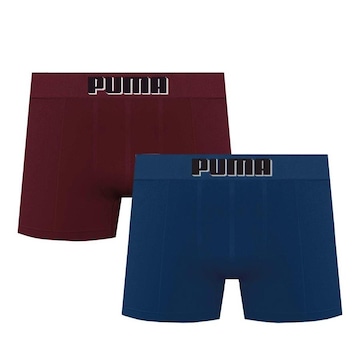 Cueca Boxer Puma sem Costura - 2 Unidades - Masculina