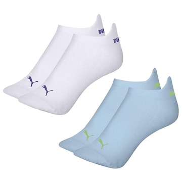 Meia Sapatilha Puma Esportiva - 2 Pares - Feminina