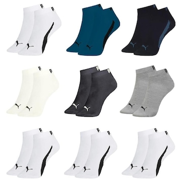 Kit Meia Puma Sapatilha Esportiva - 9 Pares - Masculina