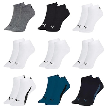 Kit Meia Puma Sapatilha Esportiva - 9 Pares - Masculina