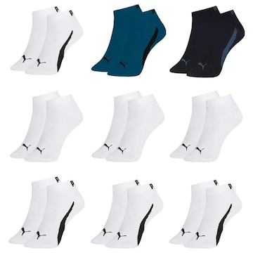 Kit Meia Puma Sapatilha Esportiva - 9 Pares - Masculina