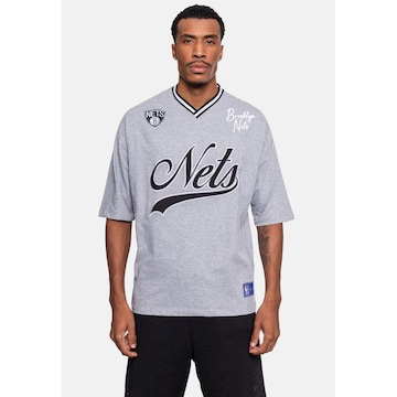 Camiseta Nba Oversized Old Logo Brooklyn Nets - Masculina