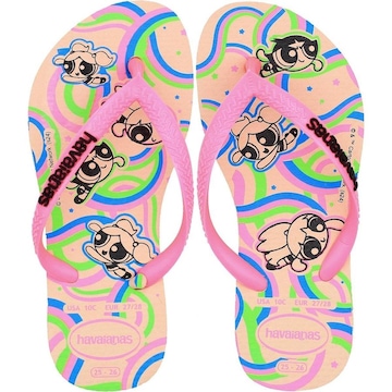 Chinelo Havaianas Slim Powerpuff - Infantil